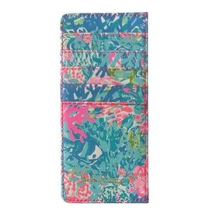 Lilly Pulitzer Card Case Holder Wallet in Fish My Wish Print